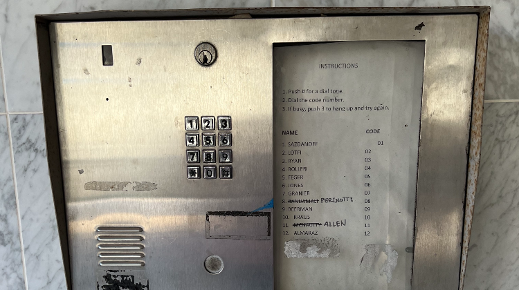 Picture of old intercom system